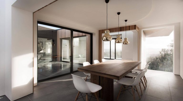 aluminium black sliding door
