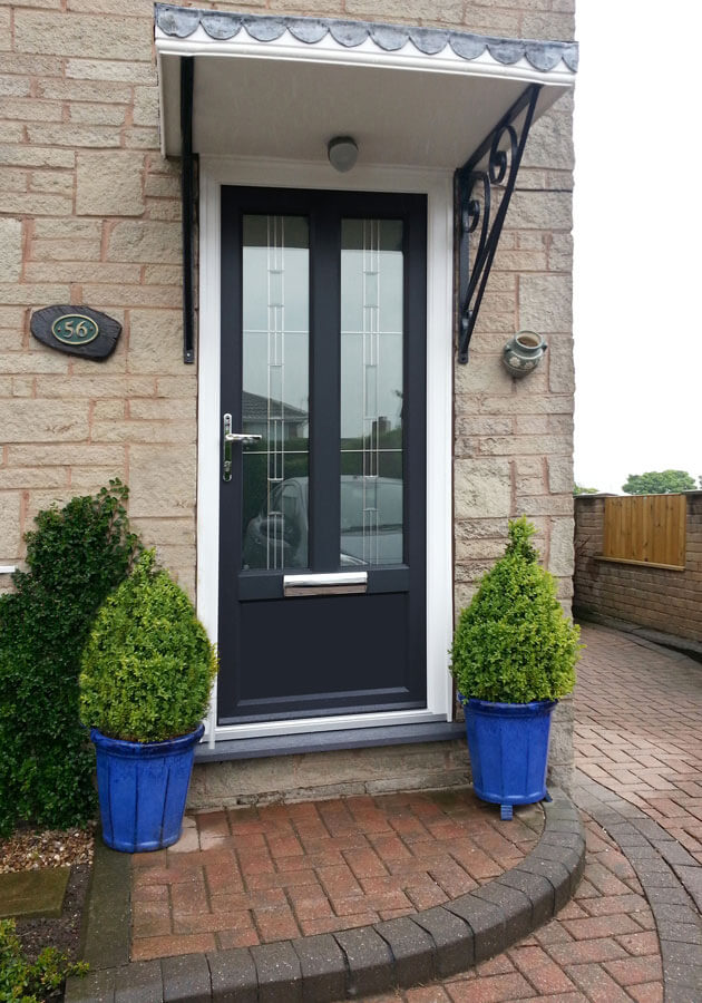 Black front door