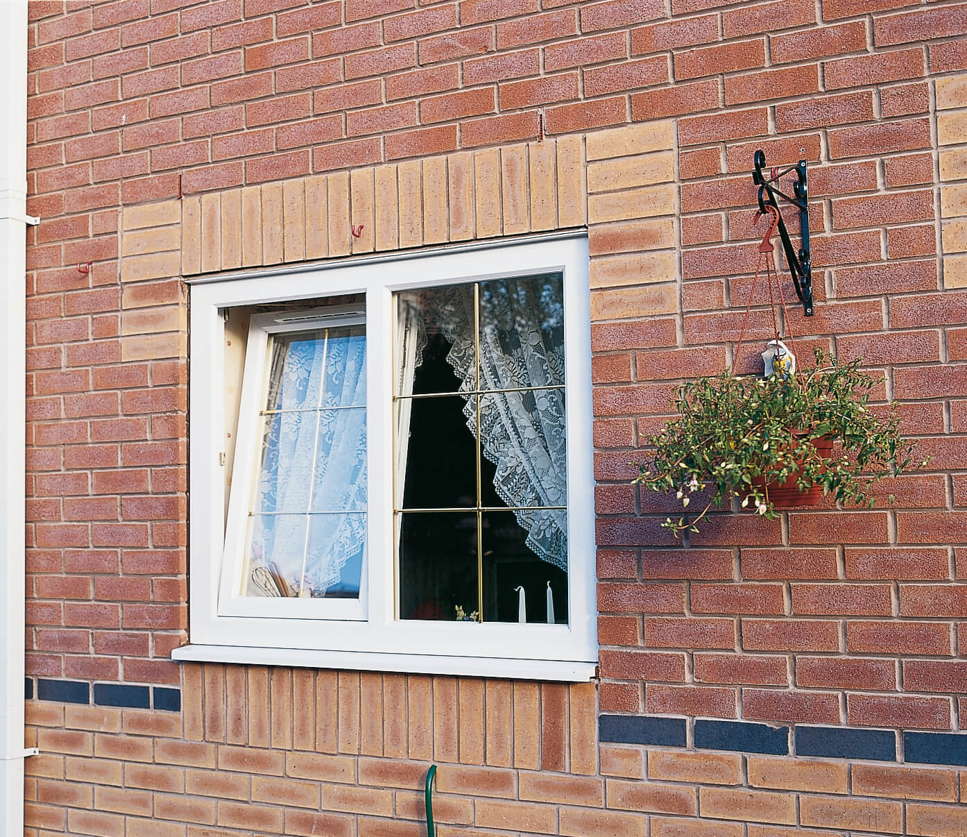 White Eurocell tilt & turn window