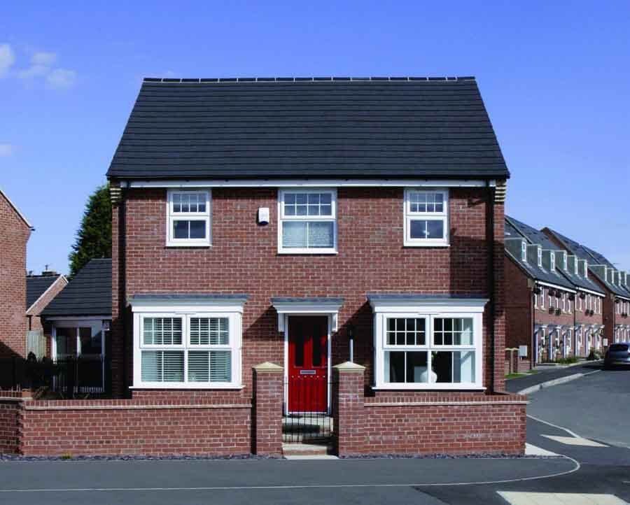 Full house white uPVC insallation