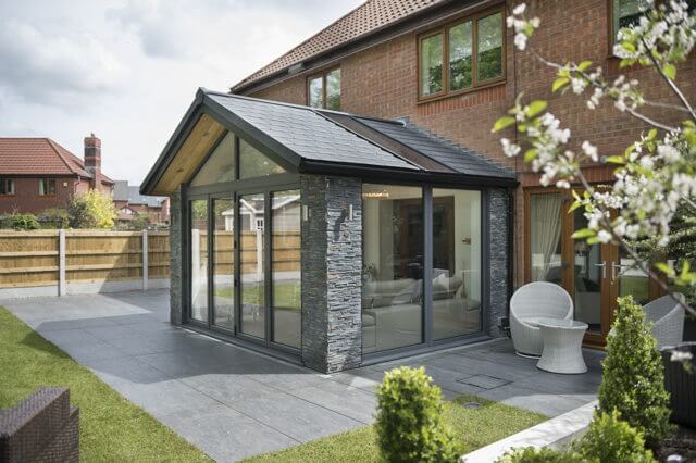Prefix replacement tiled conservatory roof