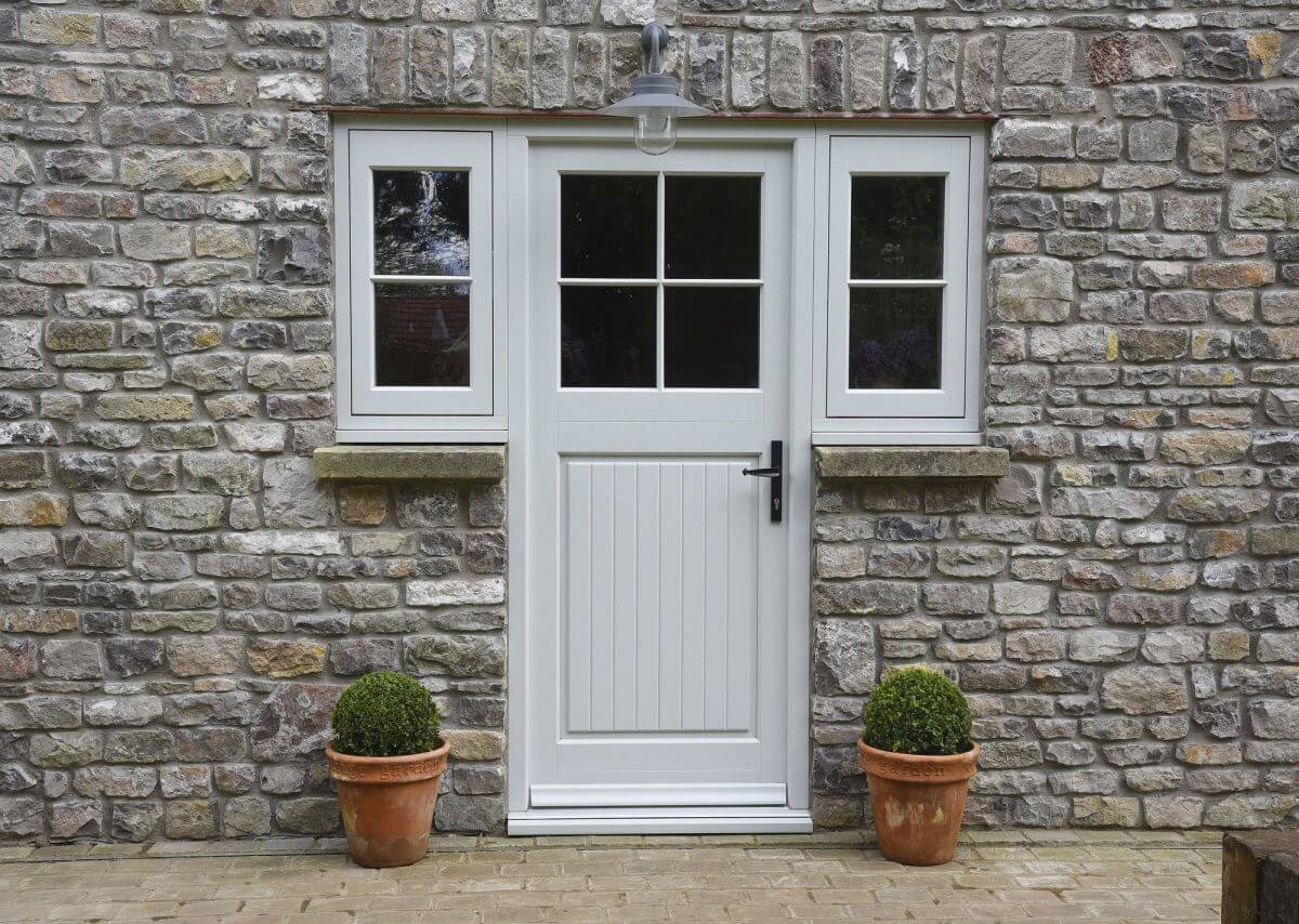 Timber windows timber back door
