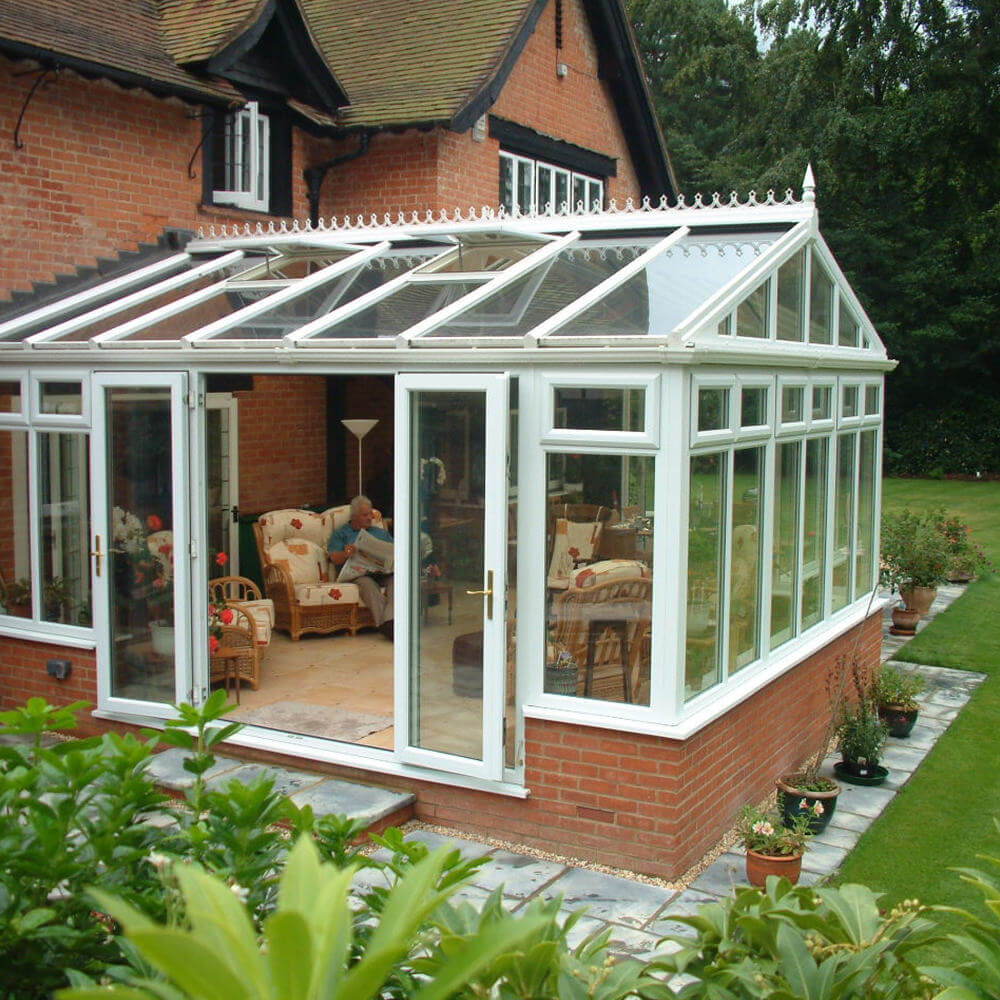 White uPVC conservatory