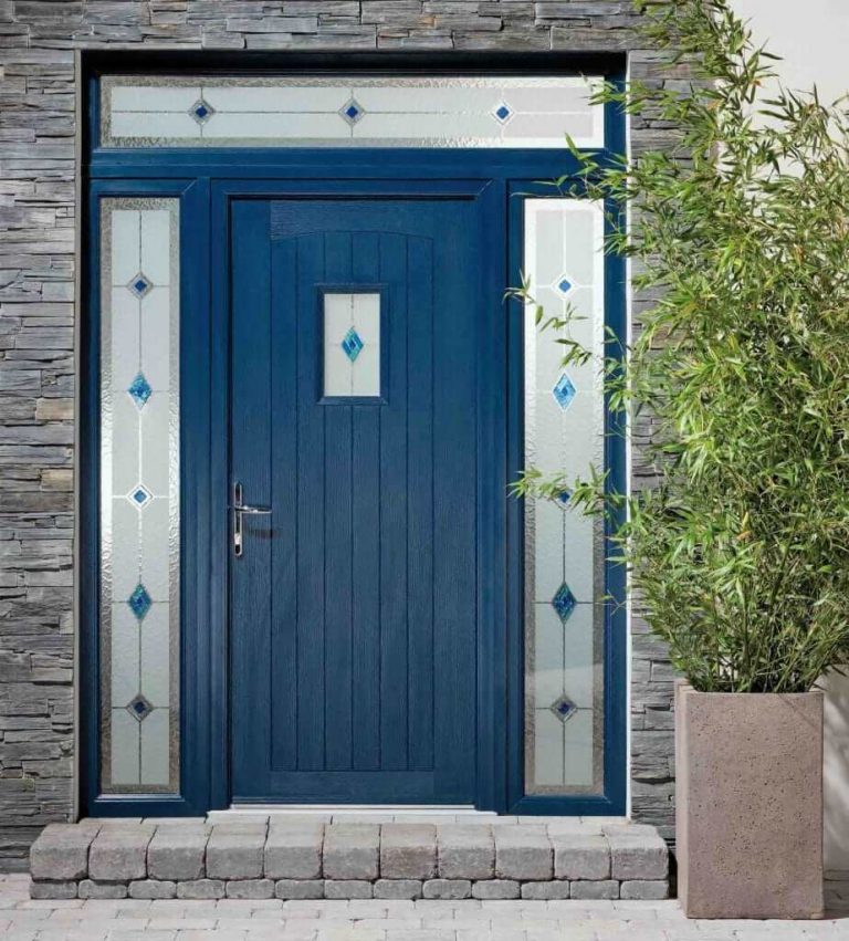 blue composite door