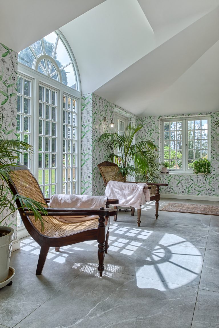 Classic style orangery from the inside.